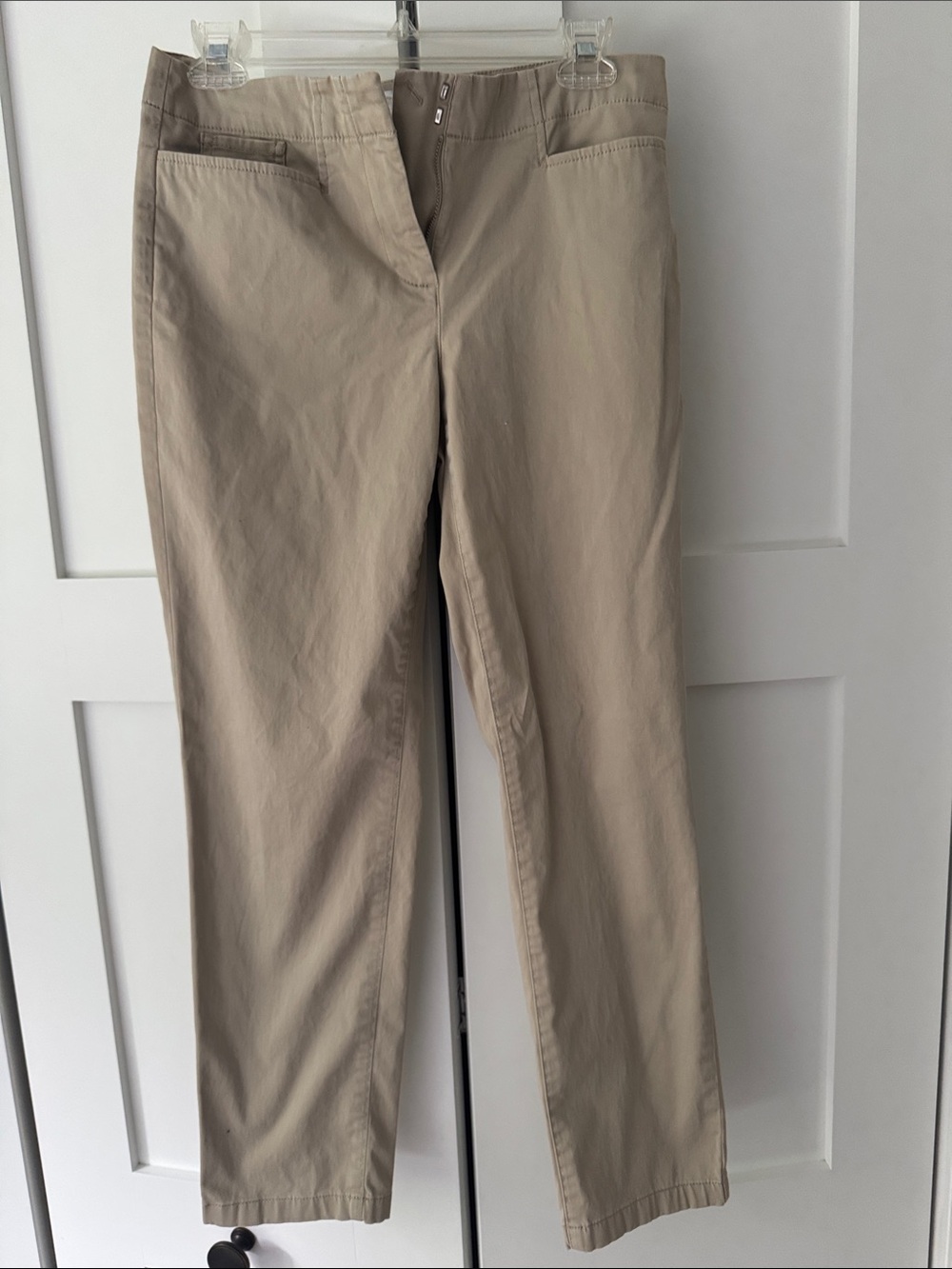 J. Jill live in chino soft Beige/Tan Straight-Leg Pants